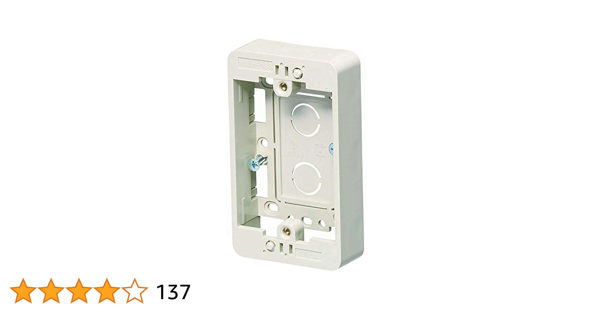 Amazon.co.jp: 未来工業 モール用スイッチボックス Fタイプ 1ヶ